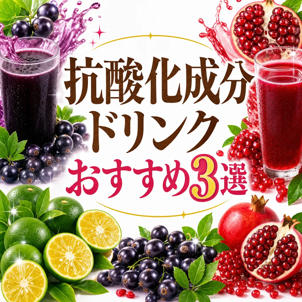 抗酸化成分ドリンクおすすめ3選